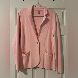 Women’s baby pink blazer J.Crew size XL
